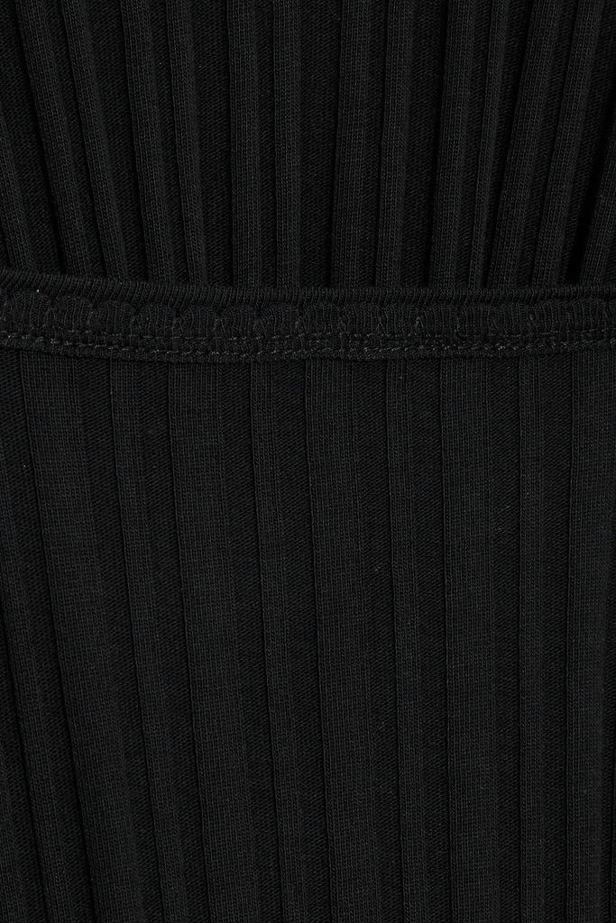 商品Helmut Lang|Cutout ribbed cotton-jersey mini dress,价格¥759,第6张图片详细描述