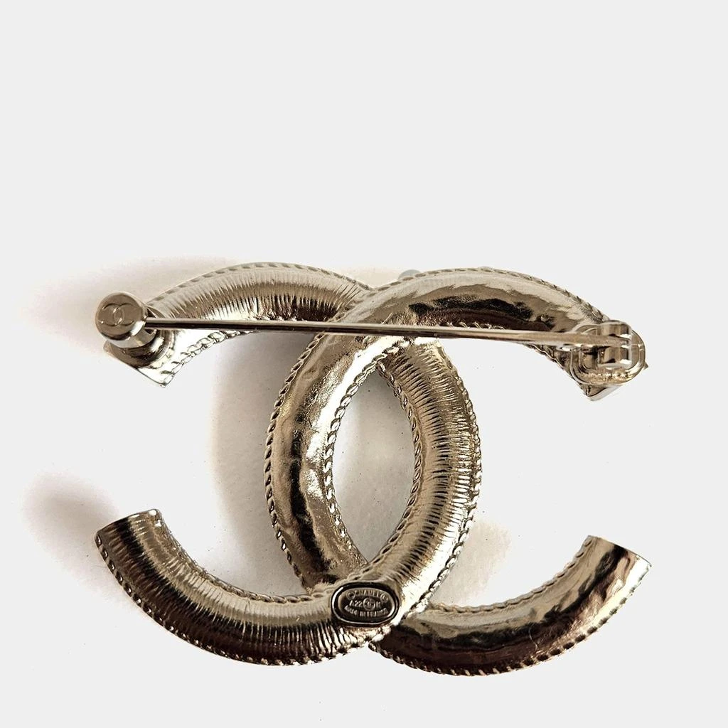 商品[二手商品] Chanel|Chanel Gold Tone Faux Pearl CC Pin Brooch,价格¥7603,第4张图片详细描述