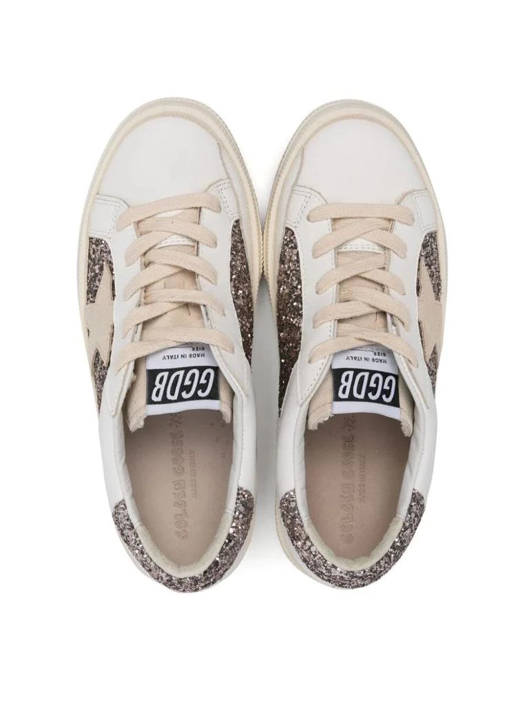 商品Golden Goose|May Leather And Glitter Upper Suede Star Glitter Heel,价格¥1738,第3张图片详细描述