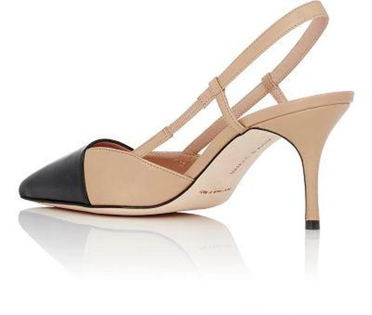 商品Manolo Blahnik|Evocity Leather Slingback Pumps,价格¥2250,第3张图片详细描述