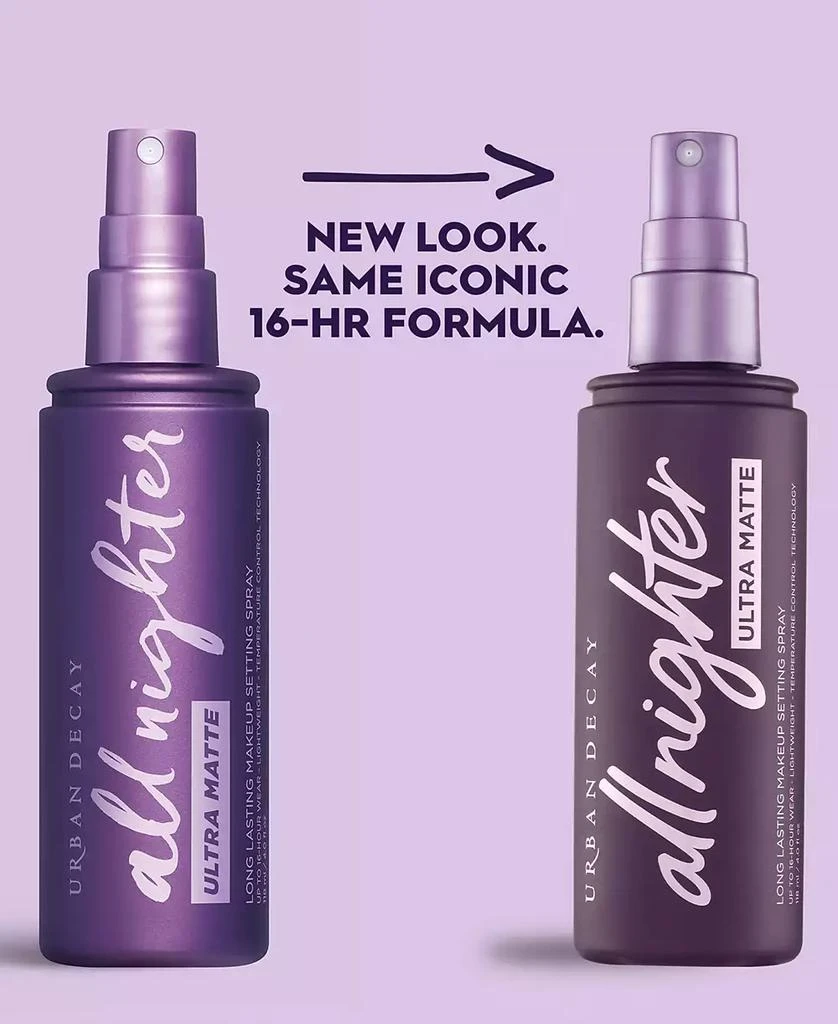 商品Urban Decay|All Nighter Ultra Matte Makeup Setting Spray, 4-oz.,价格¥90,第2张图片详细描述