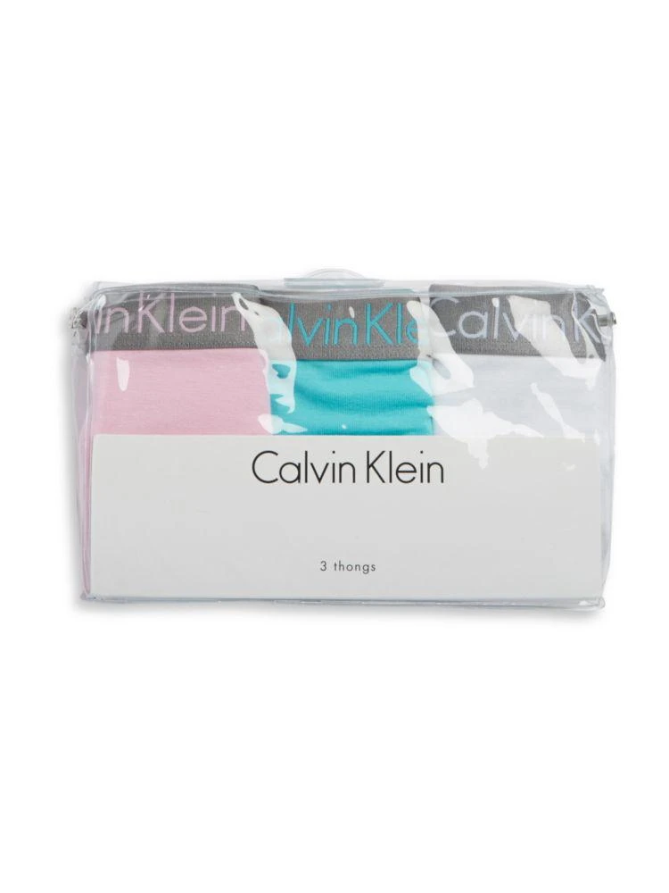 商品Calvin Klein|Radiant Cotton 3 Pack Thong,价格¥67,第3张图片详细描述