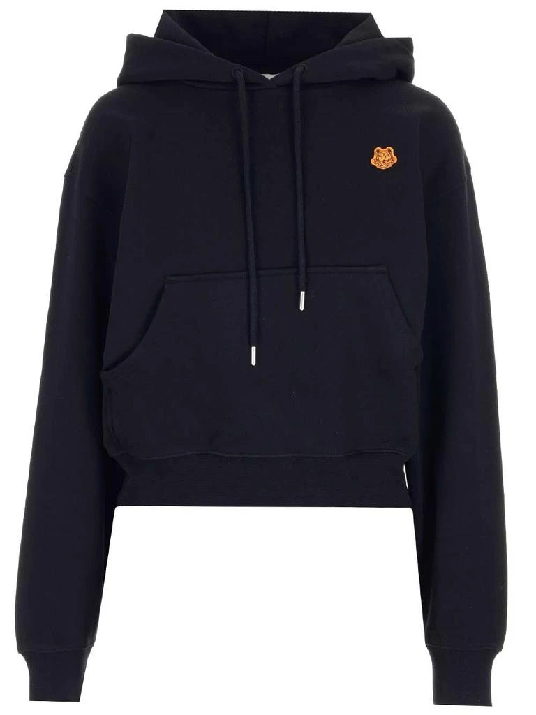 商品Kenzo|Kenzo Tiger Crest Embroidered Drawstring Hoodie,价格¥2163,第1张图片