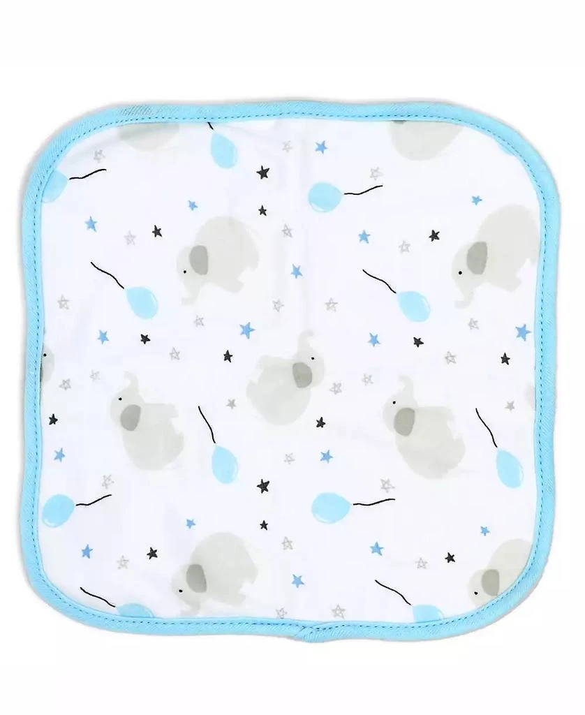 Baby Boys and Baby Girls Elephant and Balloons Hooded Bath Towel and Wash Cloth Set 商品