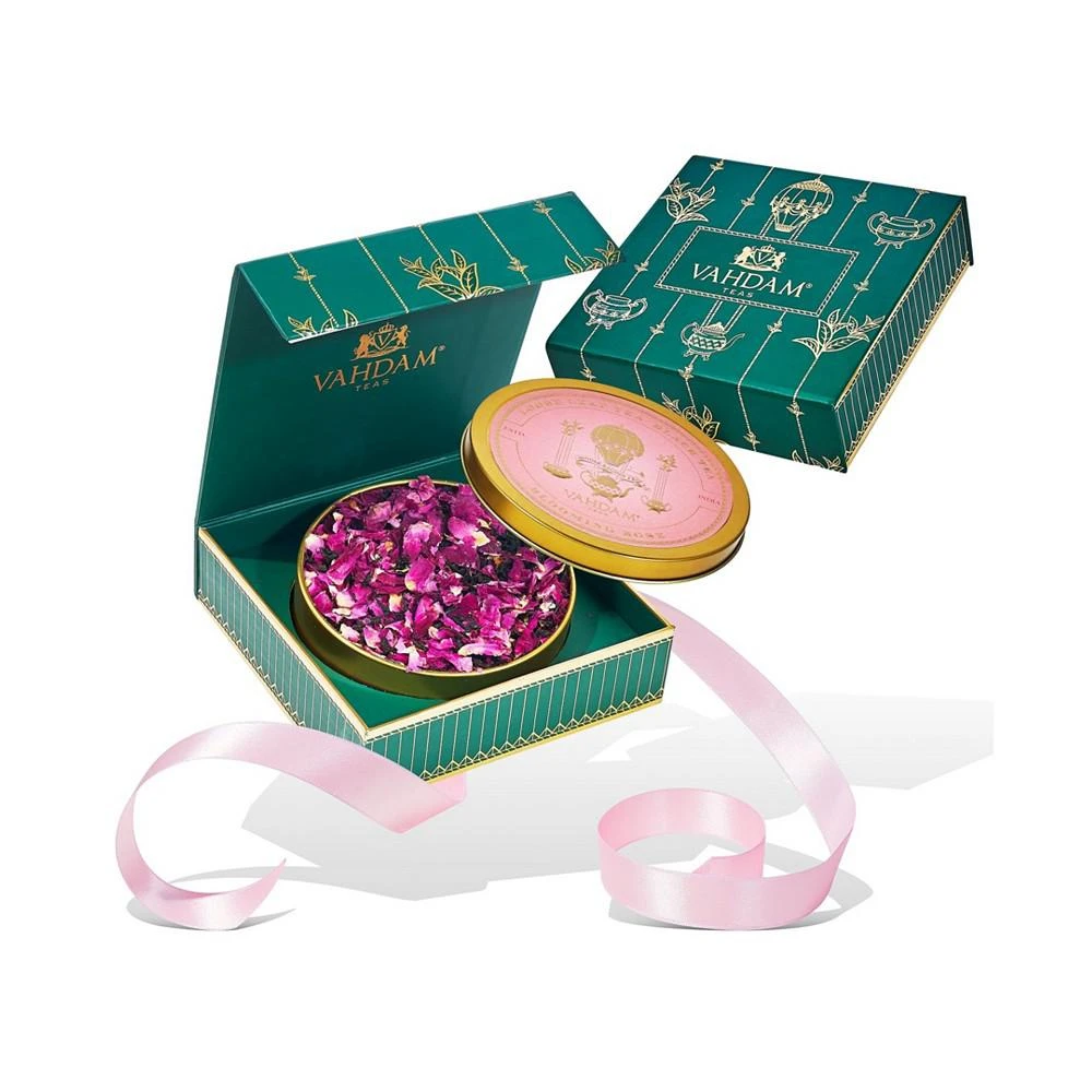 商品Vahdam Teas|Blooming Rose Loose Leaf Tea Gift Set,价格¥135,第2张图片详细描述
