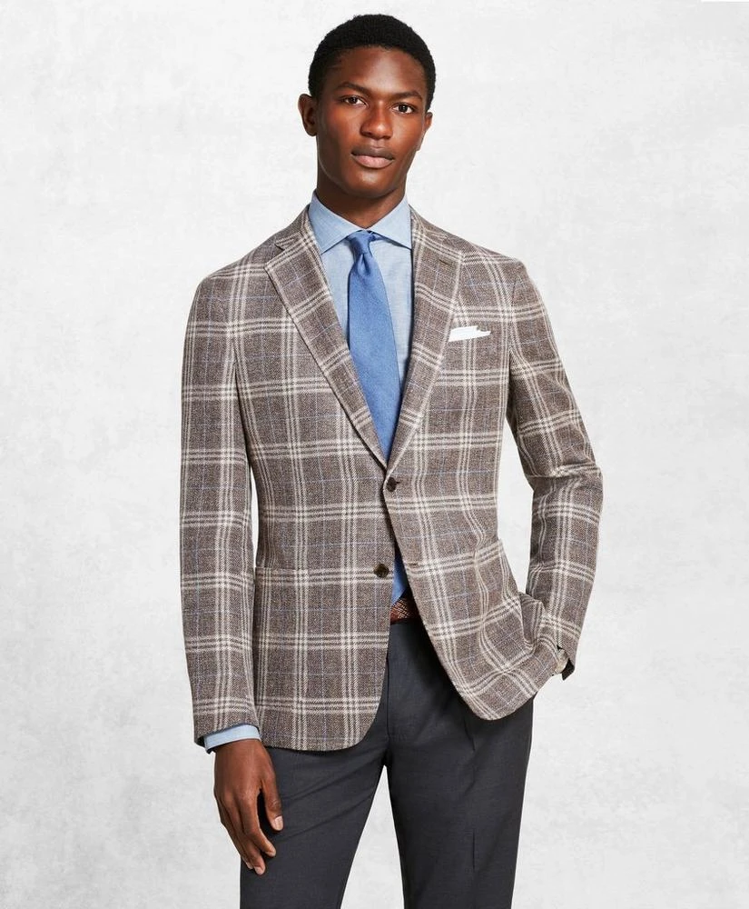 商品Brooks Brothers|Golden Fleece® Checked Twill Sport Coat,价格¥4158,第1张图片