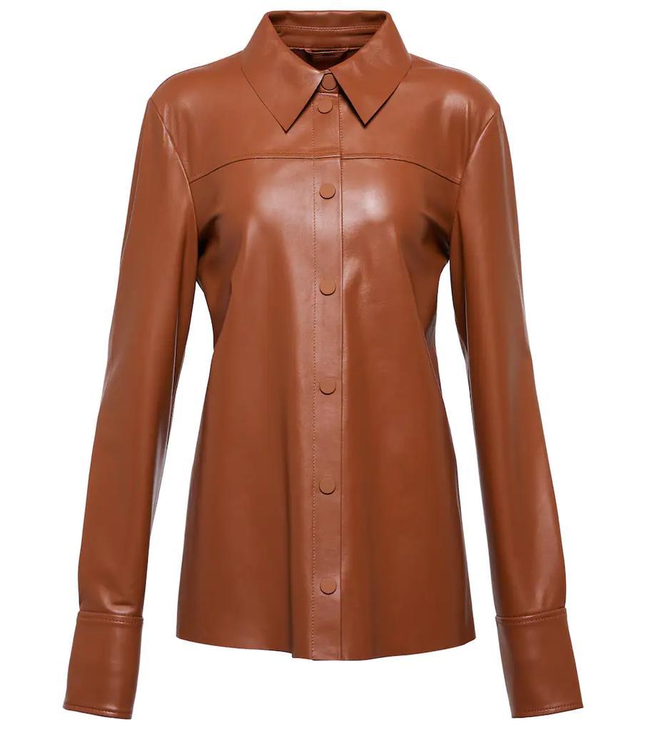 商品Max Mara|Dingo nappa leather shirt,价格¥4672,第1张图片