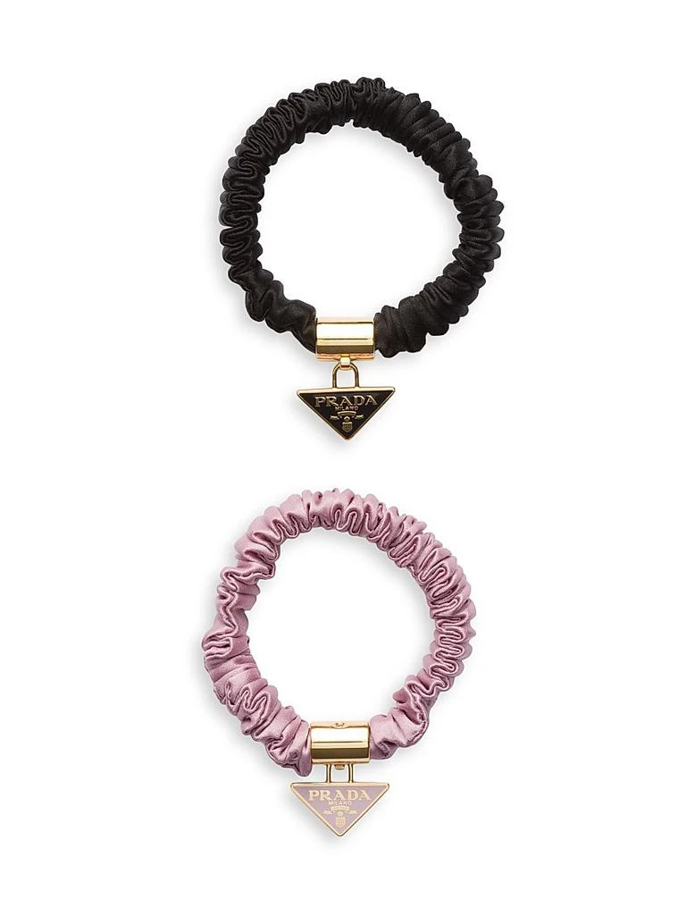 商品Prada|Satin Crepe Elastic Hair Ties,价格¥6843,第1张图片