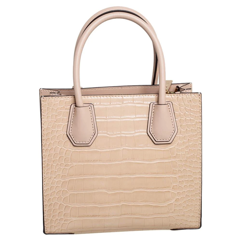 商品Michael Kors|Michael Kors Beige Croc Embossed Leather Mercer Tote,价格¥1837,第4张图片详细描述