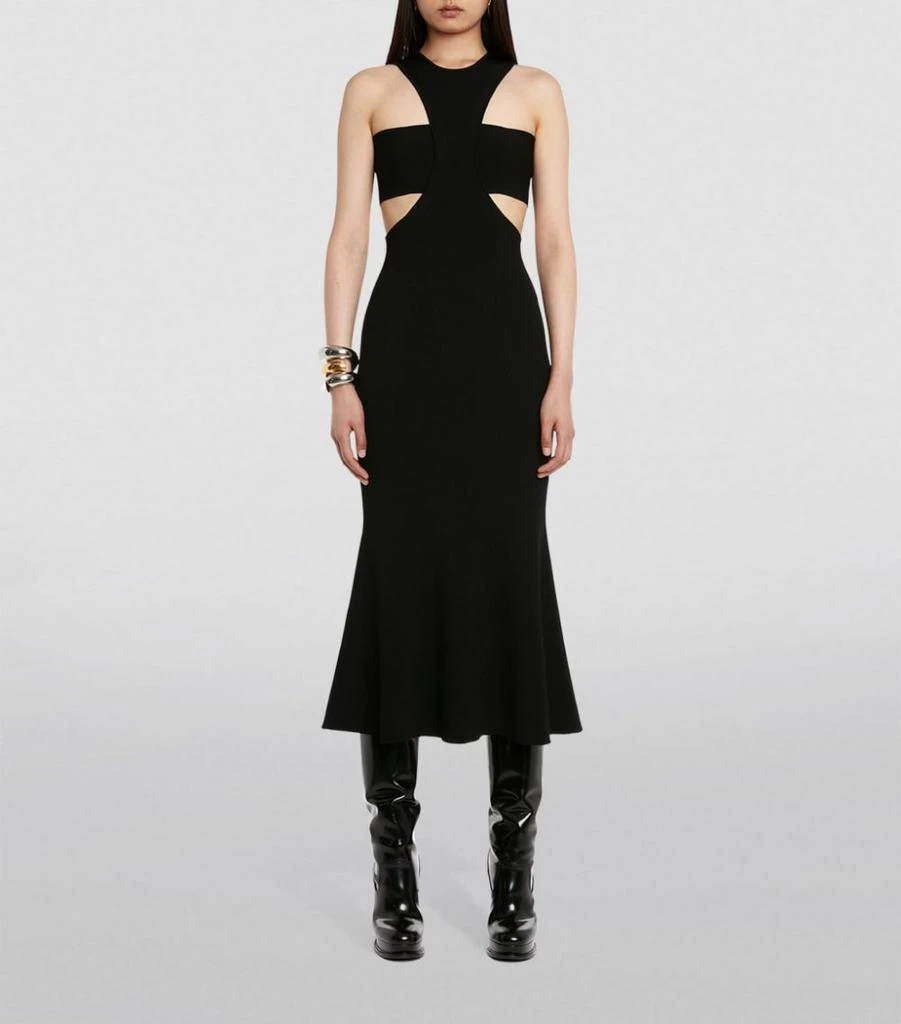 商品Alexander McQueen|Ribbed Harness Midi Dress,价格¥18031,第2张图片详细描述