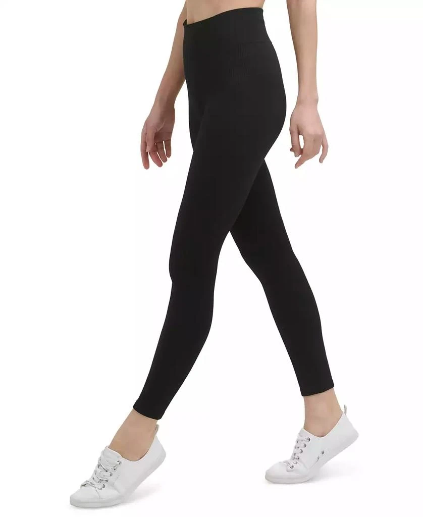 商品Calvin Klein|Womens Ribbed High Rise 7/8 Leggings,价格¥181,第4张图片详细描述