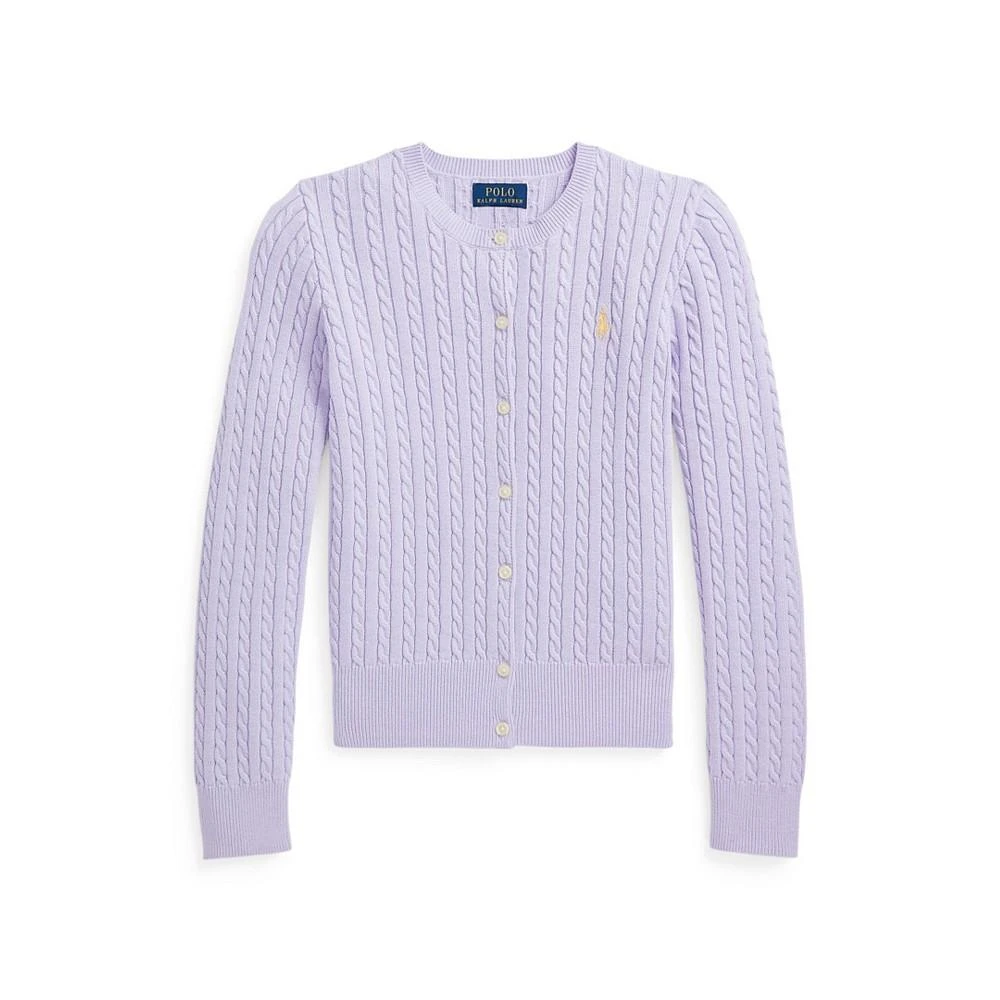 商品Ralph Lauren|Big Girls Mini-Cable Cardigan Sweater,价格¥267,第1张图片