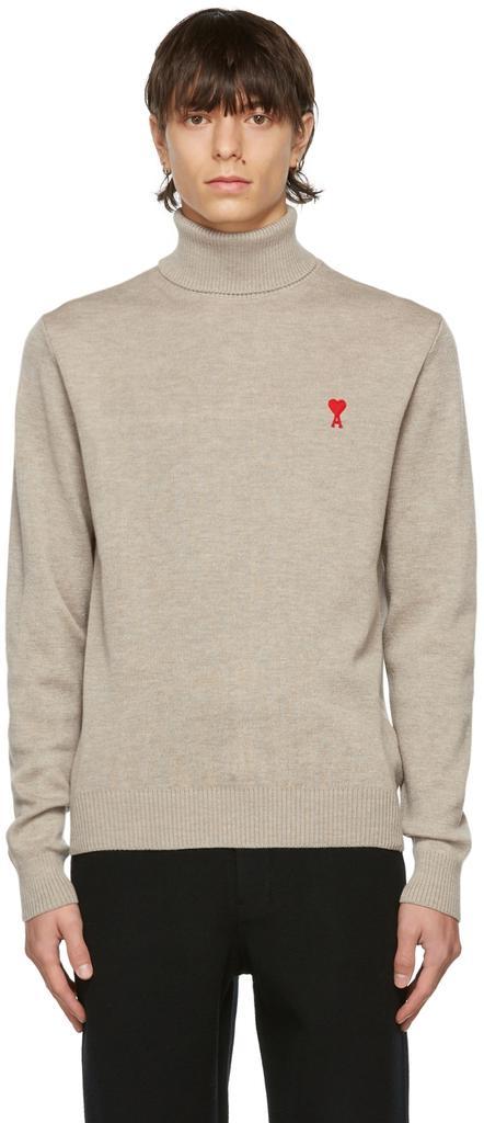 商品AMI|Beige Ami De Cœur Turtleneck,价格¥3095,第1张图片