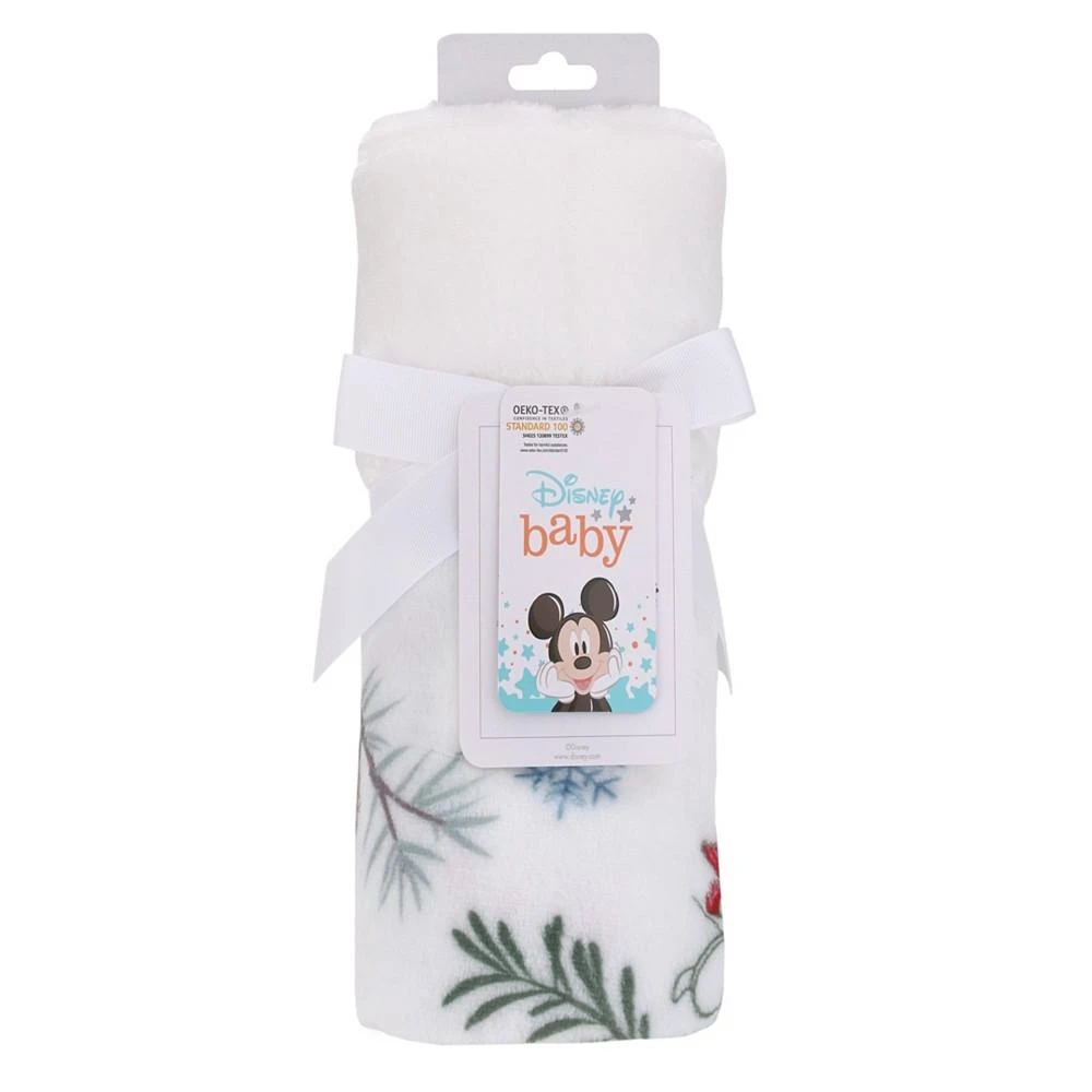 商品Disney|Mickey and Minnie Mouse Merry and Bright Photo Op Baby Blanket,价格¥366,第4张图片详细描述