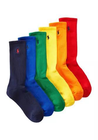 商品Ralph Lauren|Crew Socks - 6 Pack,价格¥237,第1张图片
