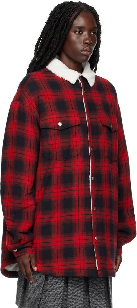 商品We11done|红色格纹夹克,价格¥6960,第4张图片详细描述