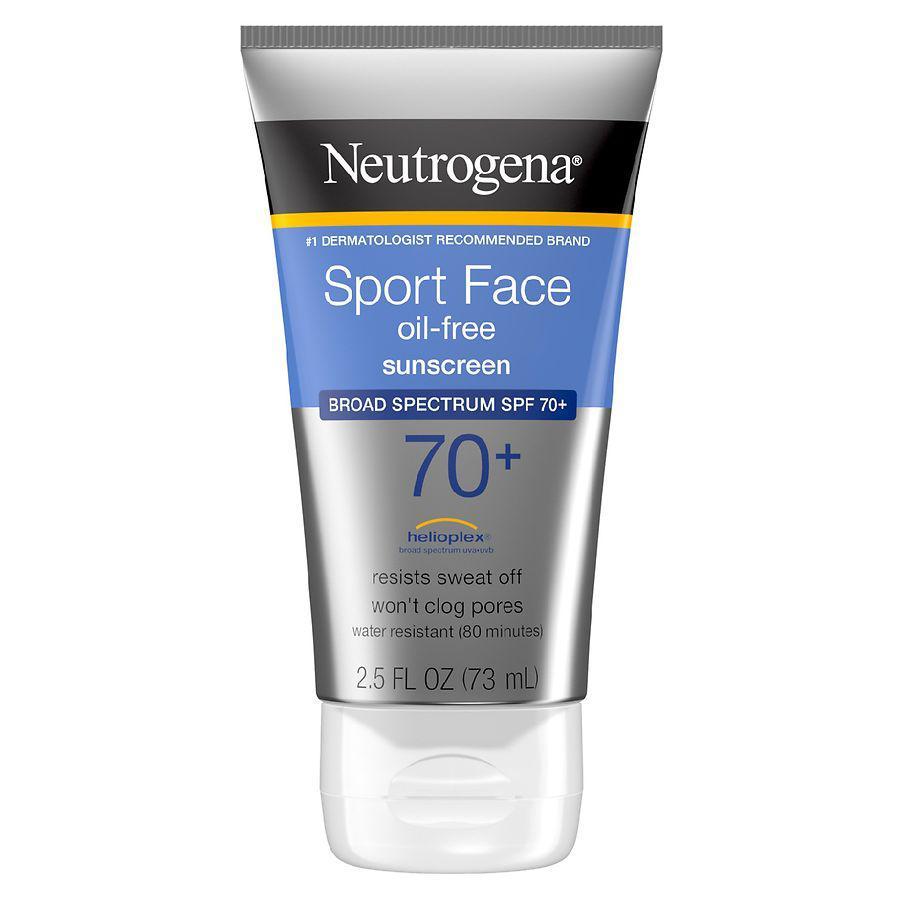 商品Neutrogena|Sport Face Oil-Free Lotion Sunscreen, SPF 70+,价格¥94,第1张图片