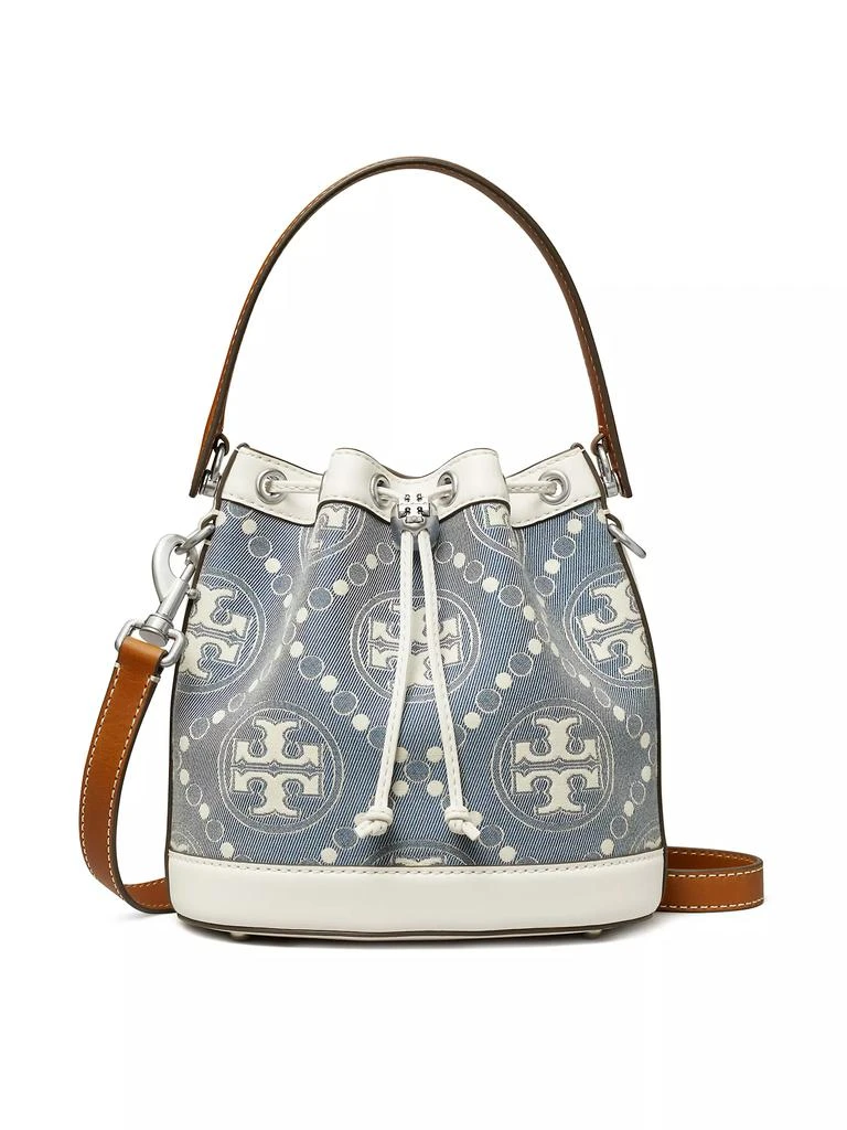 商品Tory Burch|T Monogram Denim Bucket Bag,价格¥1834,第1张图片