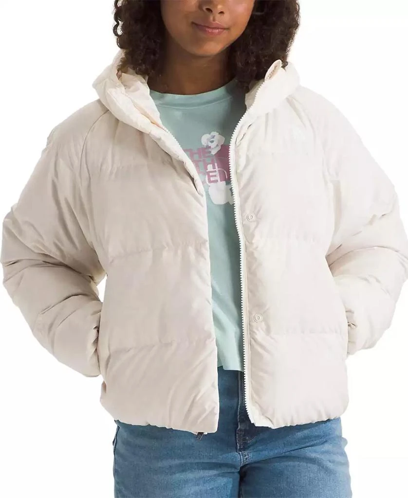 商品The North Face|Big Girls North Quilted Full-Zip Hooded Down Jacket,价格¥1122,第1张图片