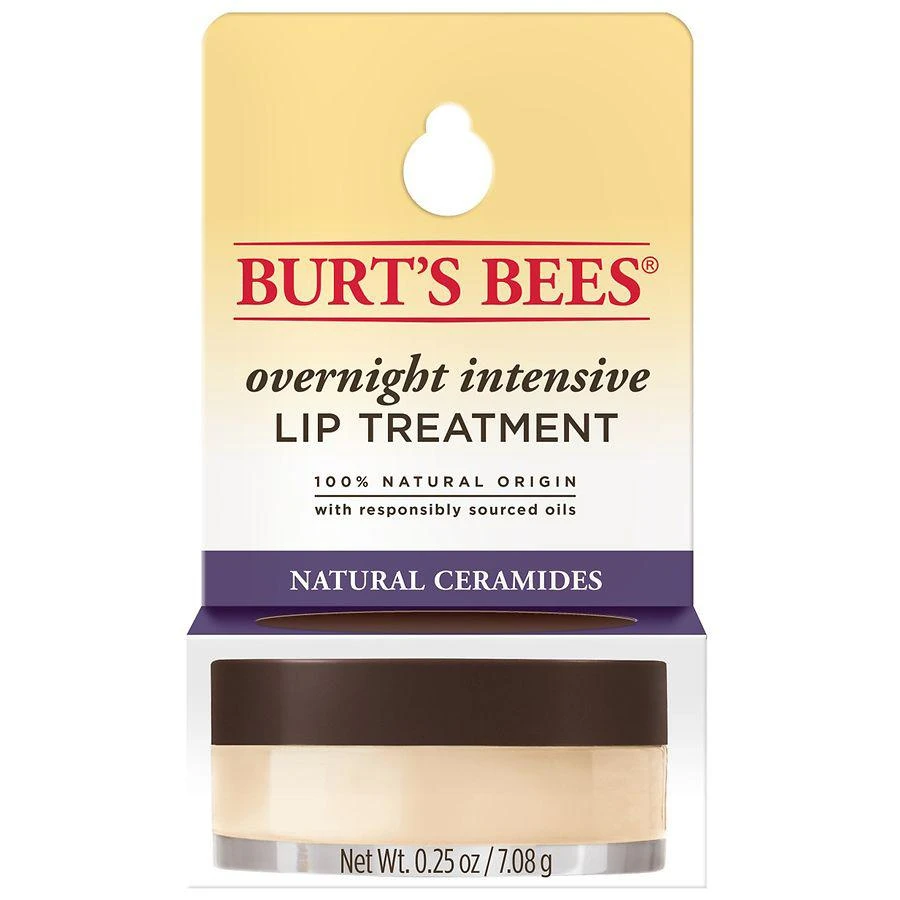 商品Burt's Bees|100% Natural Overnight Intensive Lip Treatment,价格¥84,第1张图片