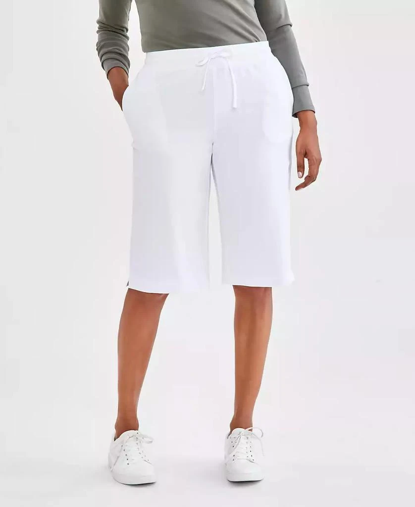 商品Style & Co|Women's Mid Rise Sweatpant Bermuda Shorts, Created for Macy's,价格¥41,第1张图片