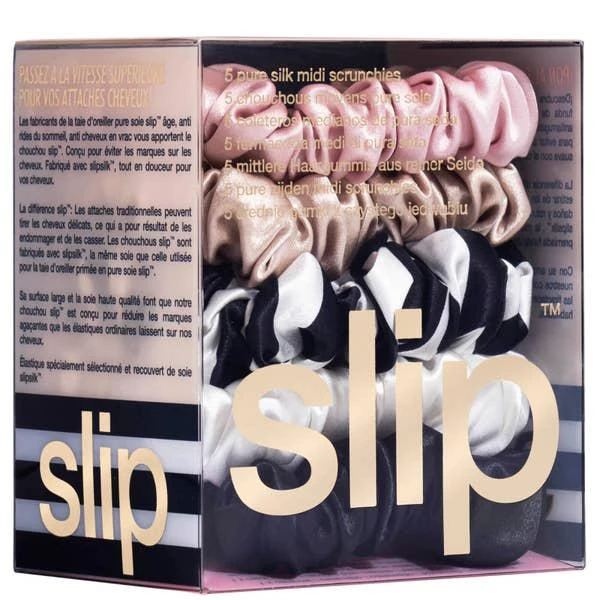 商品Slip|Slip Silk Midi 发圈 - Multi (Pack of 5),价格¥360,第3张图片详细描述
