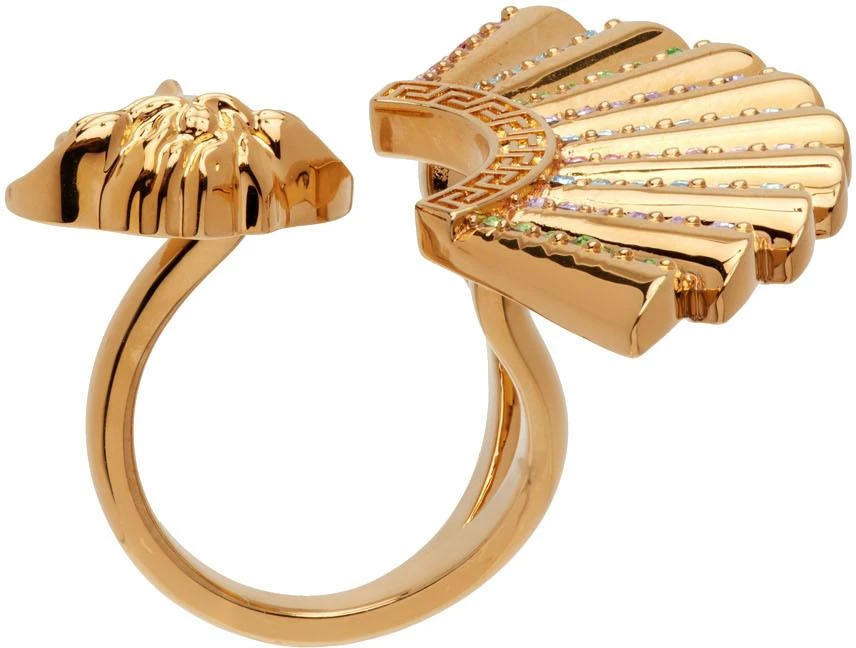 商品Versace|Gold Ventagli Medusa Ring,价格¥1190,第2张图片详细描述