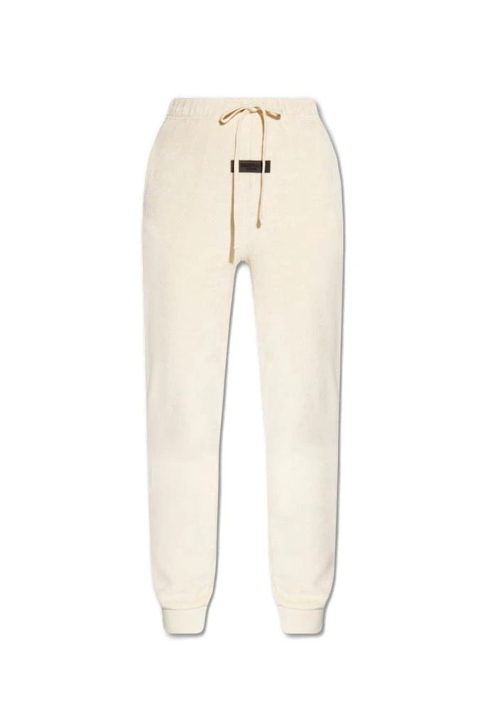 商品Essentials|Fear Of God Essentials Logo Patch Velour Sweatpants,价格¥724,第1张图片