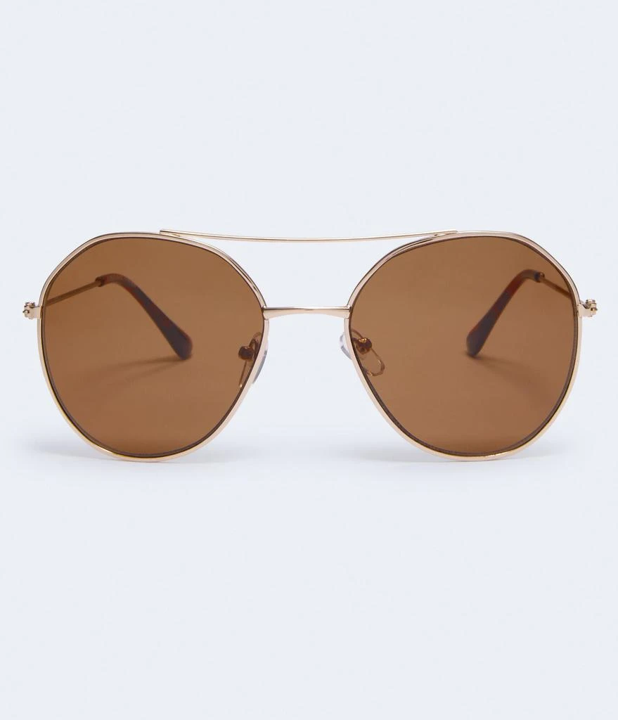 商品Aeropostale|Aeropostale Men's Rounded Geometric Top-Bar Sunglasses,价格¥64,第1张图片