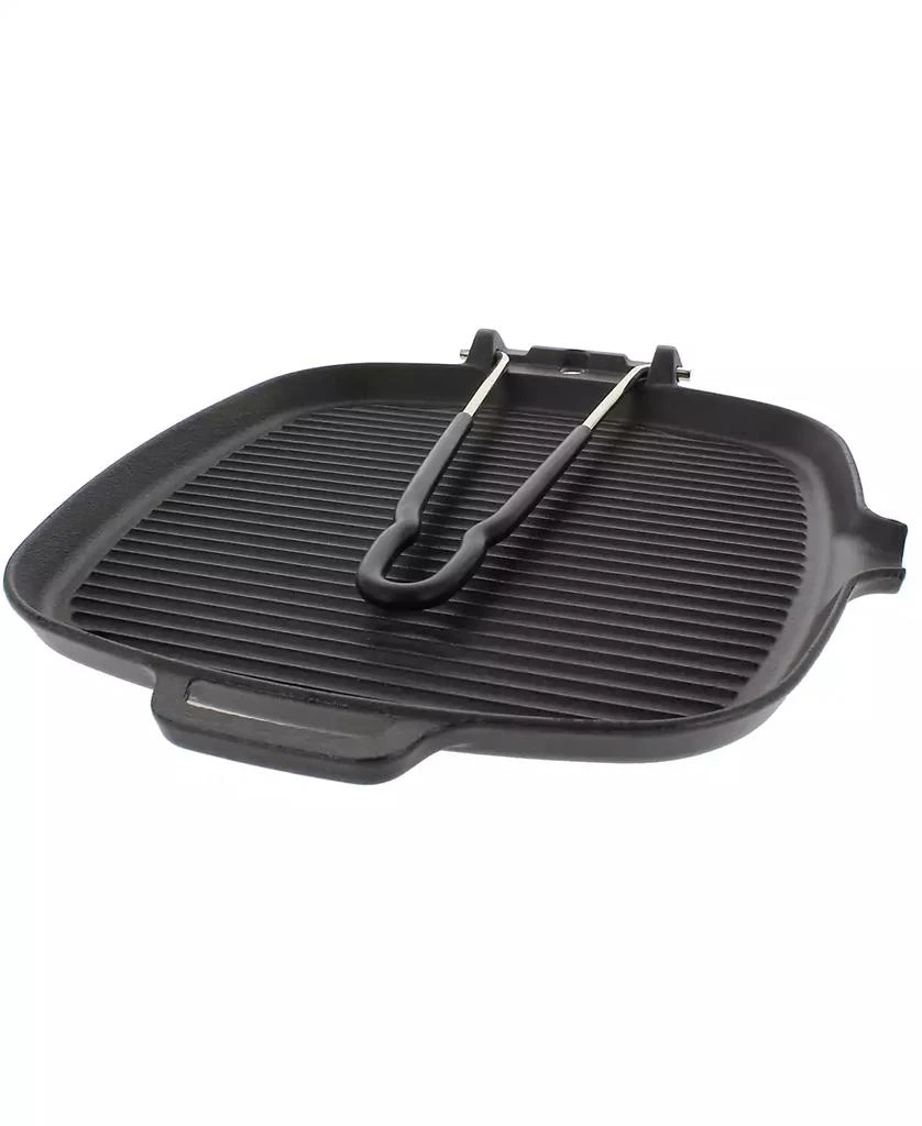 商品Chasseur|French Cast Iron 9" Square Grill With Folding Handle,价格¥1236,第2张图片详细描述