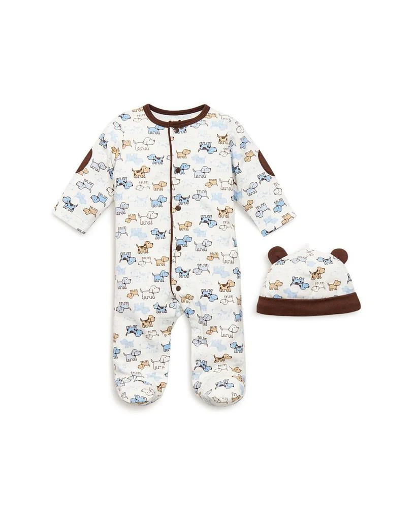 商品Little Me|Boys' Puppy Print Footie & Hat - Baby,价格¥111,第1张图片