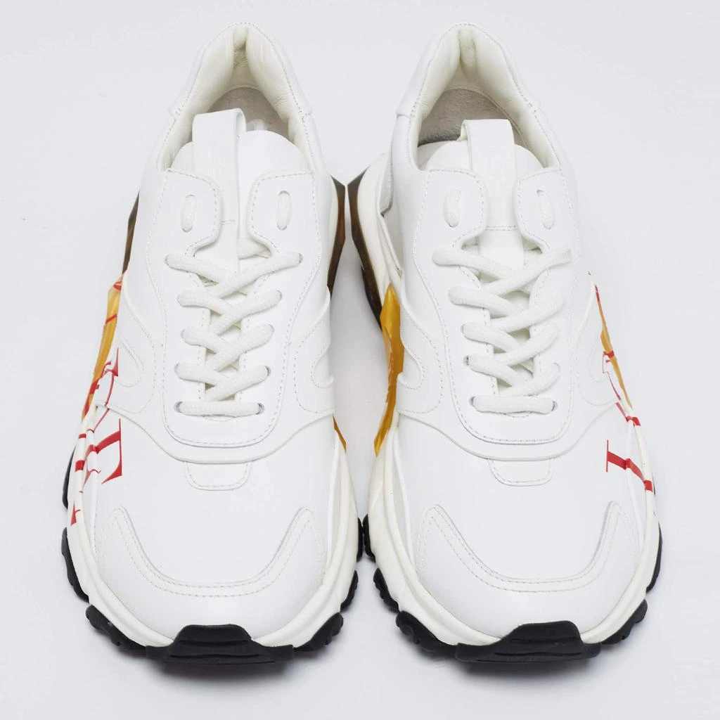 商品Valentino|Valentino White Leather Bounce Love Logo Sneakers Size 38.5,价格¥3774,第3张图片详细描述