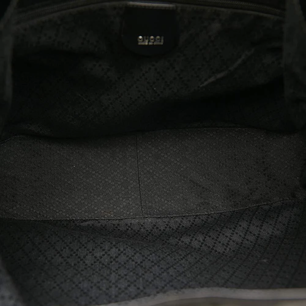 商品[二手商品] Gucci|Gucci Black Bamboo Nylon Satchel,价格¥3199,第5张图片详细描述