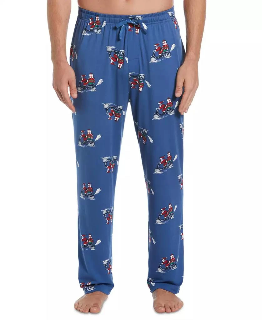 商品Perry Ellis|Men's Deluxe Touch Knit Printed Pajama Pant,价格¥74,第1张图片