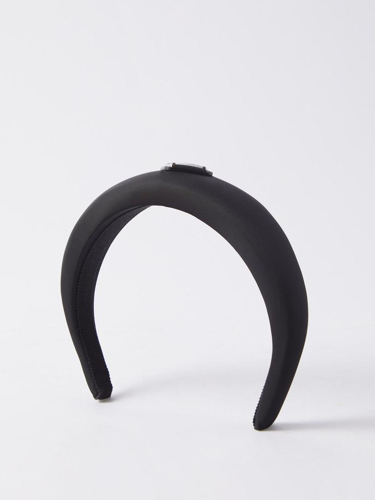 商品Prada|Triangle logo-plaque Re-Nylon headband,价格¥2730,第5张图片详细描述