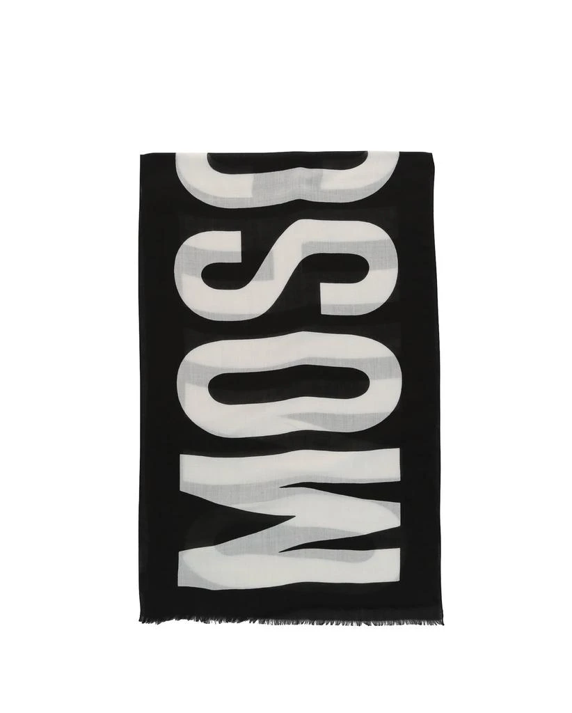 商品Moschino|Logo Print Wool Scarf,价格¥530,第1张图片