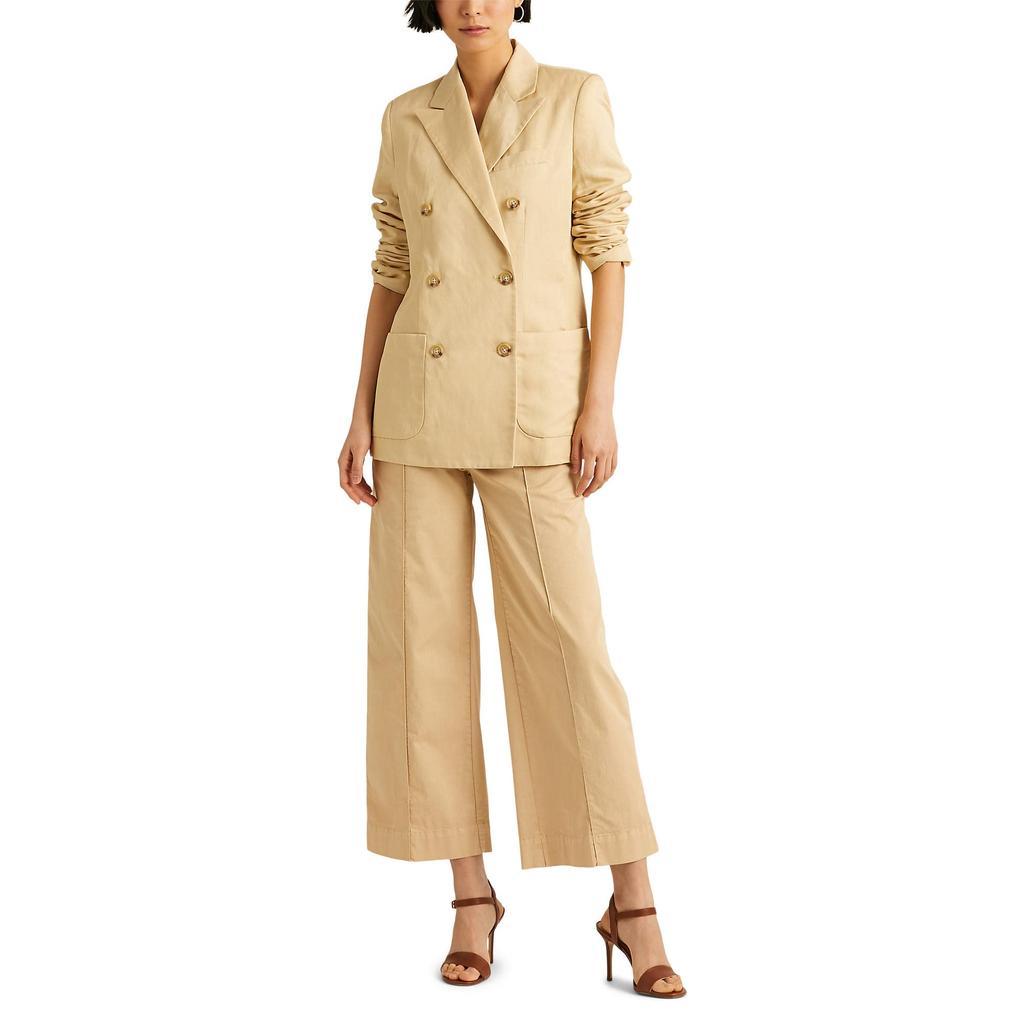 商品Ralph Lauren|Double-Breasted Linen Twill Blazer,价格¥952,第1张图片