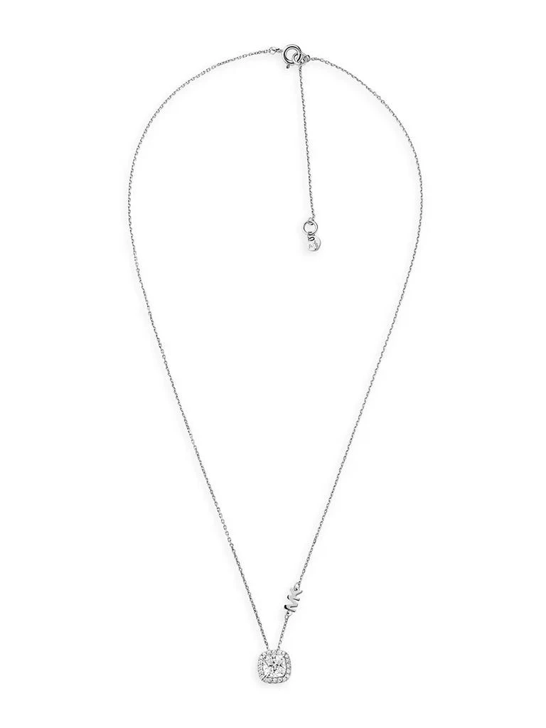 商品Michael Kors|Premium Brilliance Sterling Silver Cushion-Cut Cubic Zirconia Pendant Necklace,价格¥1125,第2张图片详细描述