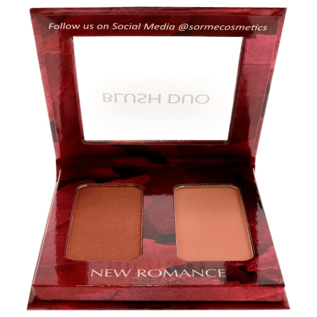 商品Sorme Cosmetics|Blush Duo Compacts - New Romance by  for Women - 2 x 0.12 oz Blush,价格¥140,第2张图片详细描述