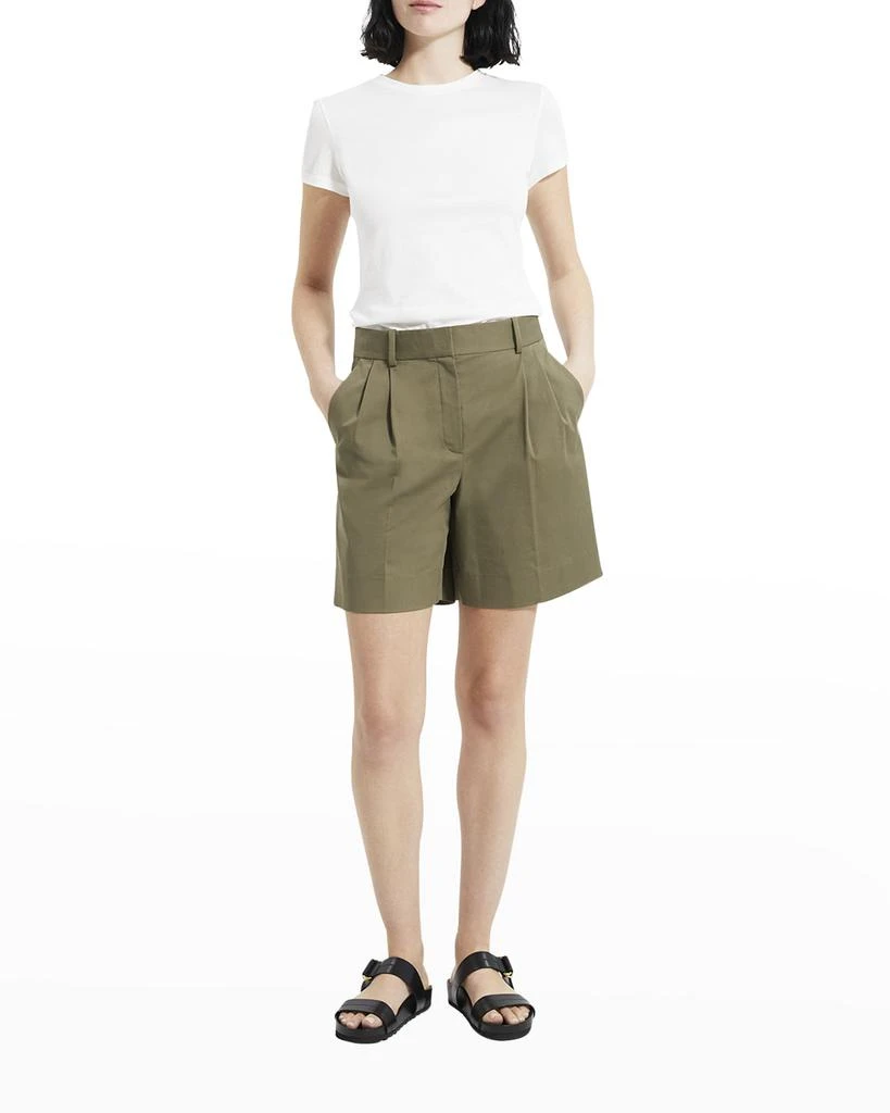商品Theory|Double-Pleat High-Waist Shorts,价格¥539,第3张图片详细描述