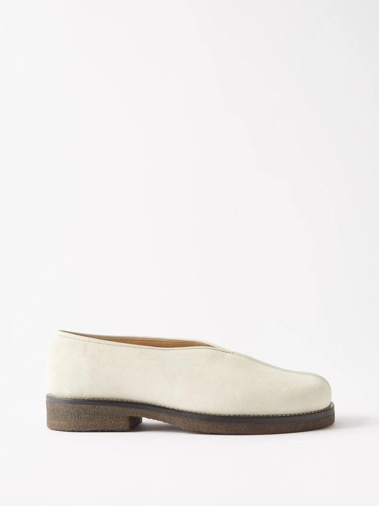 商品Lemaire|Piped suede slip-on shoes,价格¥2571,第1张图片