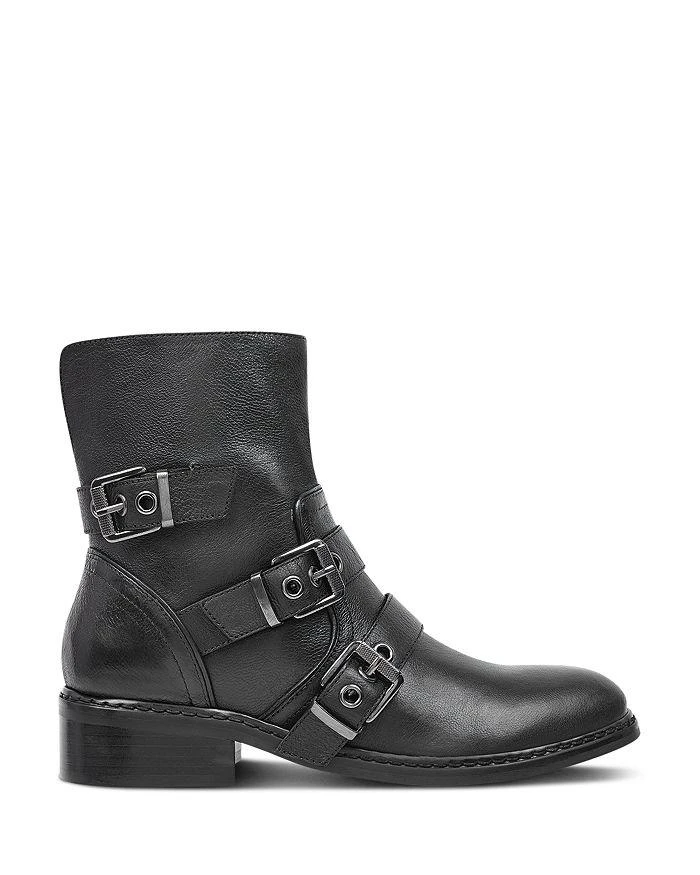 商品KENDALL & KYLIE|Women's Nori Round Toe Leather Low-Heel Booties,价格¥420,第2张图片详细描述