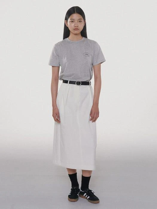 商品tetu|Classic Pin Tuck Skirt_White,价格¥941,第1张图片