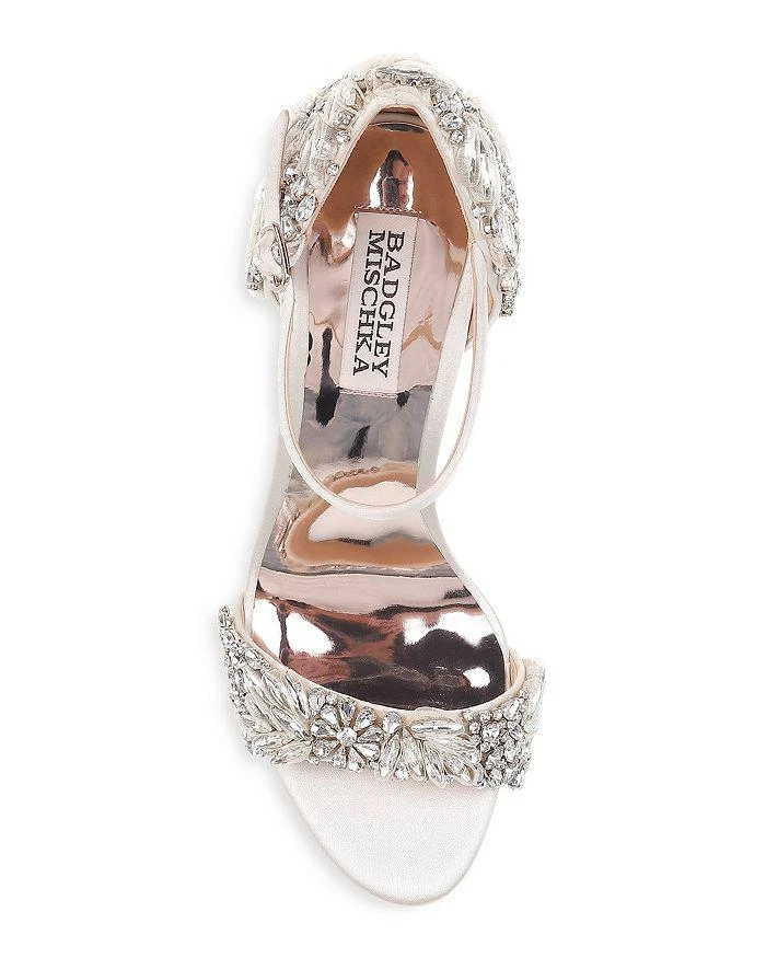 商品Badgley Mischka|Tampa Embellished d'Orsay Ankle Strap Sandals ,价格¥1444,第3张图片详细描述