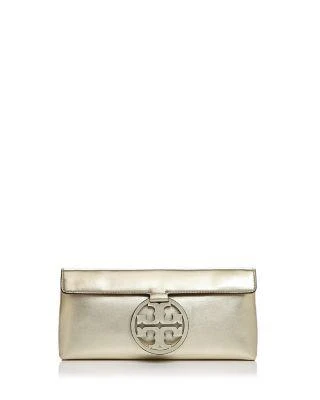 商品Tory Burch|Miller Metallic Leather Clutch,价格¥1856,第1张图片