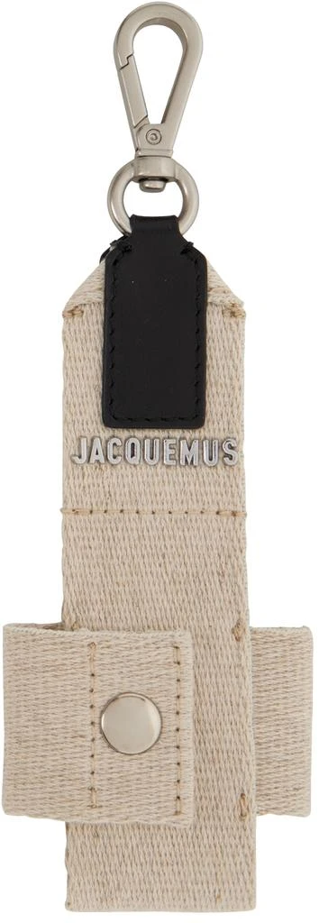 商品Jacquemus|Beige 'Le Porte Grain' AirPod Case,价格¥375,第1张图片