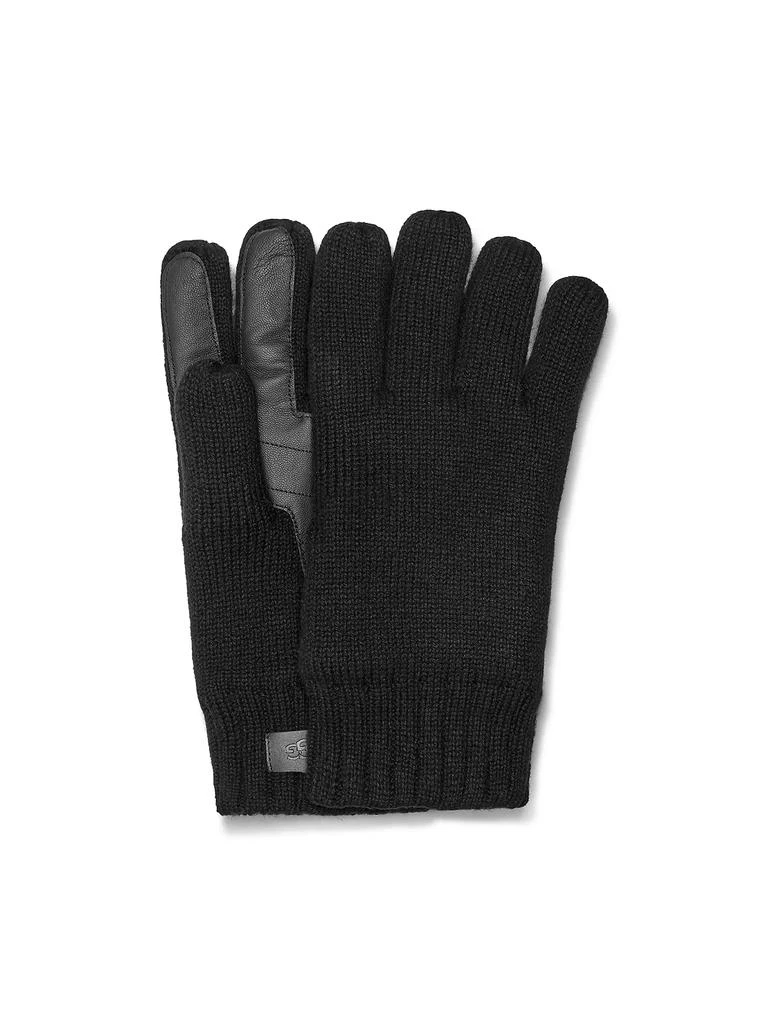 商品UGG|Palm Patch Leather &amp; Knit Gloves,价格¥563,第1张图片