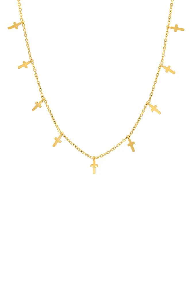 商品HMY JEWELRY|Cross Charm Chain Necklace,价格¥164,第1张图片