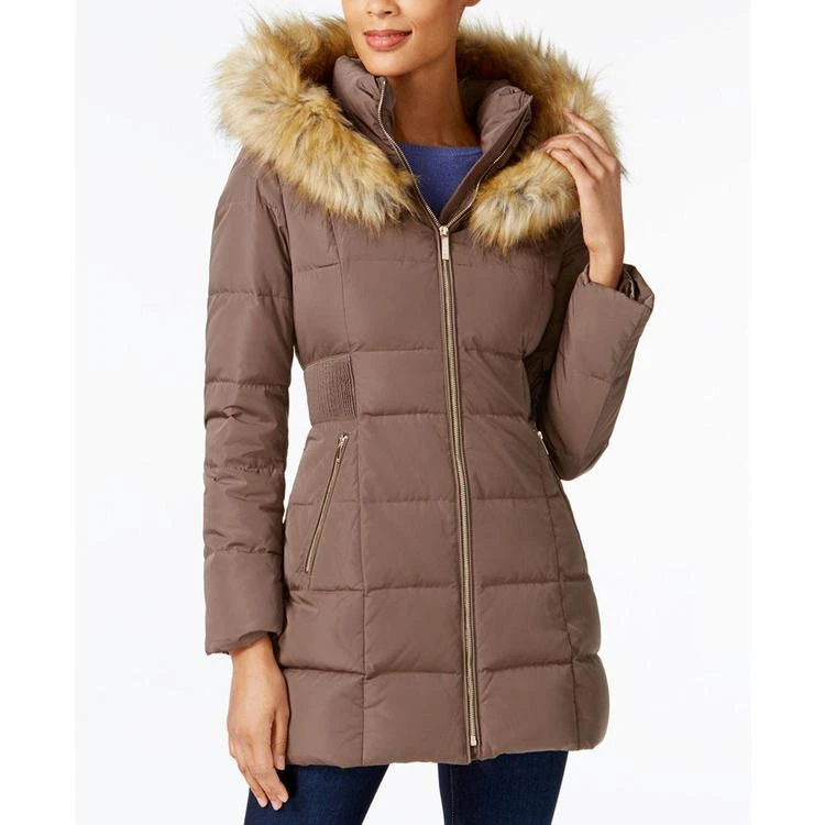 商品Ivanka Trump|Faux-Fur-Trim Hooded Down Puffer Coat,价格¥1421,第1张图片