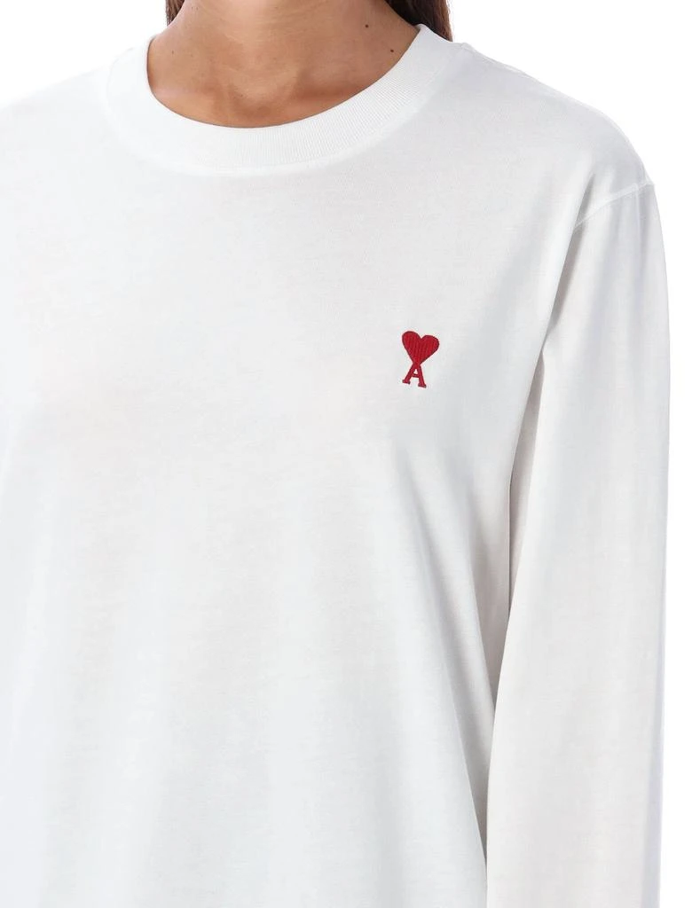 商品AMI|AMI Paris Ami de Coeur Logo Embroidered T-Shirt,价格¥897,第3张图片详细描述